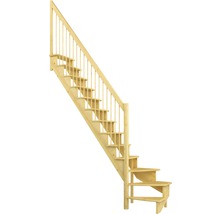 Scară din lemn cu balustradă pentru interior
