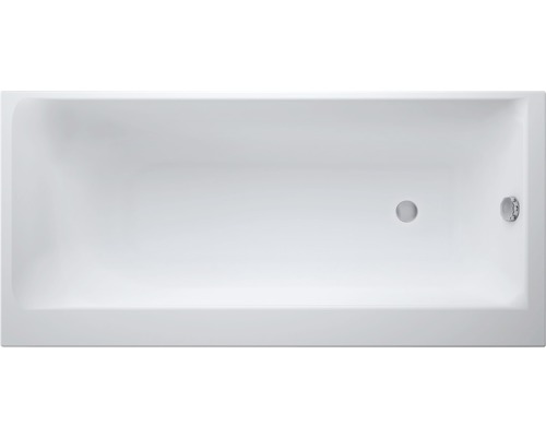 Cadă de baie dreptunghiulară Cersanit Smart 170x80x58 cm colț stânga acril alb S301-117