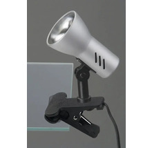 Spot cu clemă cu cap de lampă pivotant și clemă de fixare
