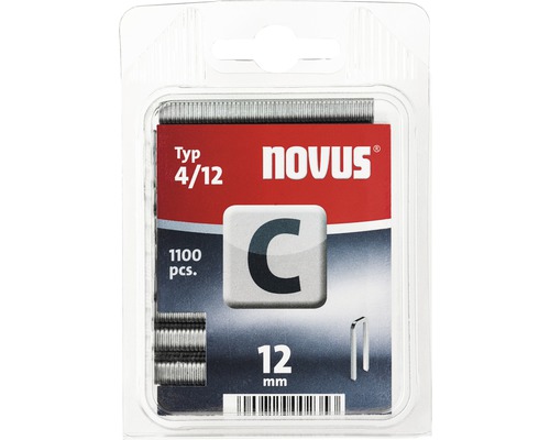 Capse Novus tip 4/12 C, 12 mm, pachet de 1100 bucăți