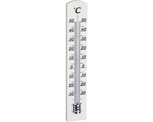 Termometru TFA lemn 18 cm alb
