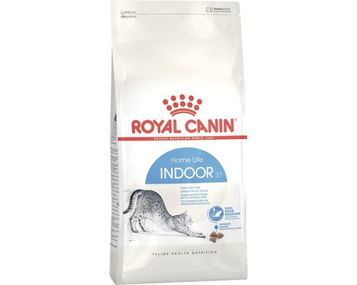 Hrană uscată pentru pisici, ROYAL CANIN Indoor 27, 400 g Sigla Royal Canin. Hrană uscată pentru pisici de interior pentru reducerea mirosului scaunului.