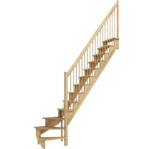 Scară din lemn cu balustradă pentru interior