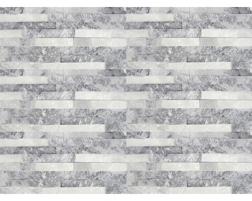 Piatră naturală S1967 ST67GE, 10x40 cm, gri Placare de perete din piatră naturală cu aspect de cărămidă