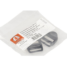Două catarame din plastic cu lățimea de 25 mm într-un pachet