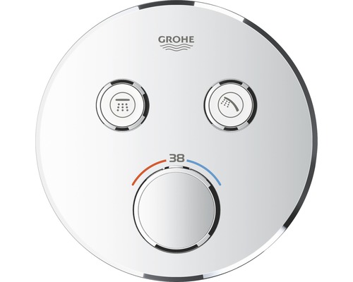 Baterie duș încastrată cu termostat GROHE SmartControl 29119000 crom