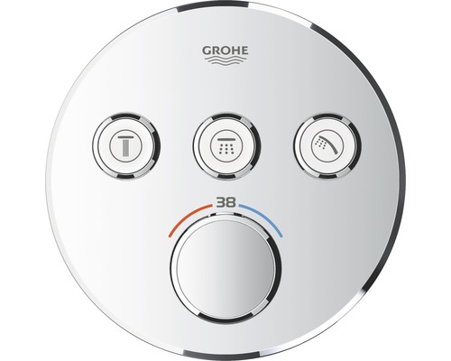 Baterie duș încastrată cu termostat GROHE Grohtherm SmartControl 29121000 crom