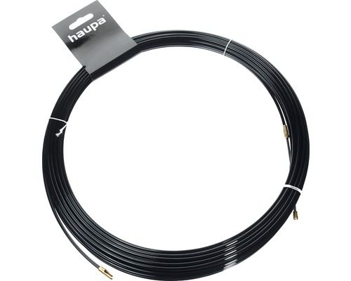 Fir de tragere cabluri electrice Haupa 15m, material perlon Bandă de tragere Haupa cu cap de ghidare
