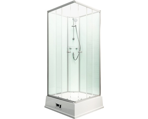 Cabină de duș completă cu cap de duș și furtun de duș