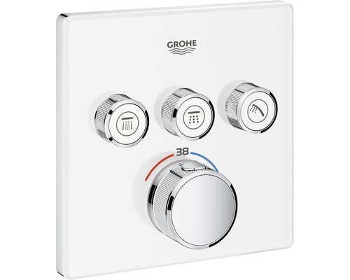 Baterie duș încastrată cu termostat GROHE Grohtherm SmartControl 29157LS0 alb