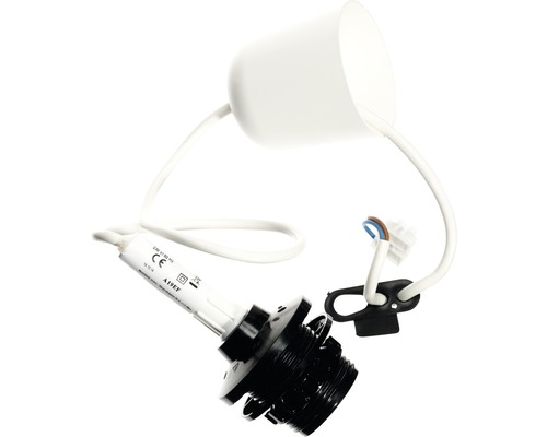 Fir/cablu pentru pendule Electroplast E27 max. 1x75W, 80 cm, alb