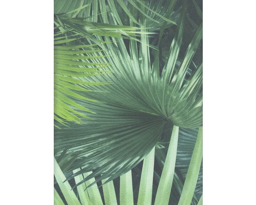 Tapet vlies Crispy Paper frunze de palmier, verde 10,05x0,53 m Tapet cu model tropical cu palmieri