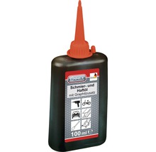 100 ml ulei de ungere și aderență cu adaos de grafit într-o sticlă cu vârf roșu.