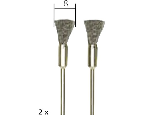 Două freze abrazive, diametru 8 mm