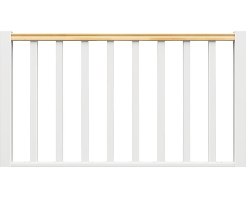 Element Pertura Elenie balustradă fag alb-antracit drept 1,5 m