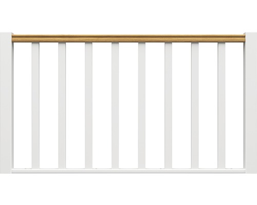 Element Pertura Elenie balustradă stejar alb-antracit drept 1,5 m