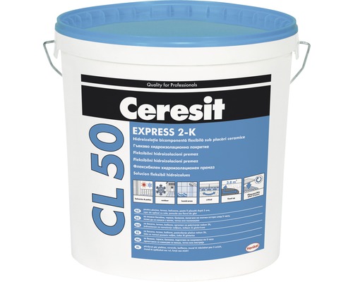 Hidroizilolație flexibilă Ceresit CL50 sub placări ceramice 12,5 kg