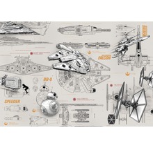 Reprezentarea diferitelor nave spațiale și vehicule Star Wars ca plan de construcție