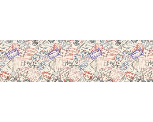 Model cu diverse ștampile de pașaport