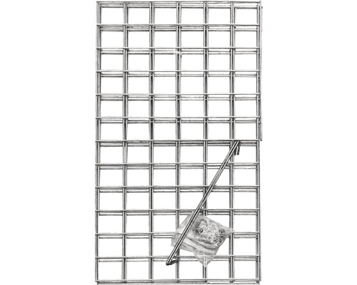 Grilaj metalic cu material de fixare