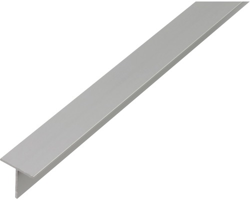 Profil aluminiu tip T Alberts 20x20x1,5mm, lungime 2m, eloxat