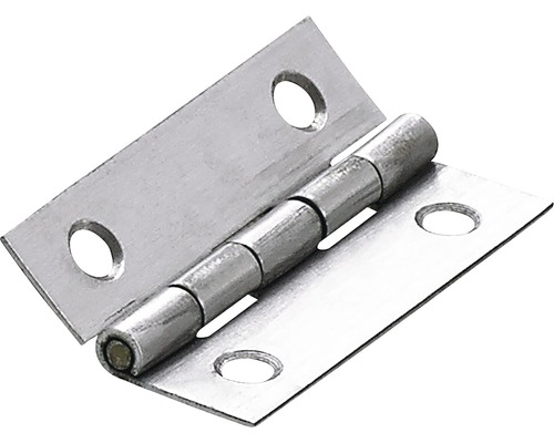 Balama fixă Hettich 30x50 mm, oțel inoxidabil, pachet 10 bucăți Balamale metalică cu găuri pentru șuruburi