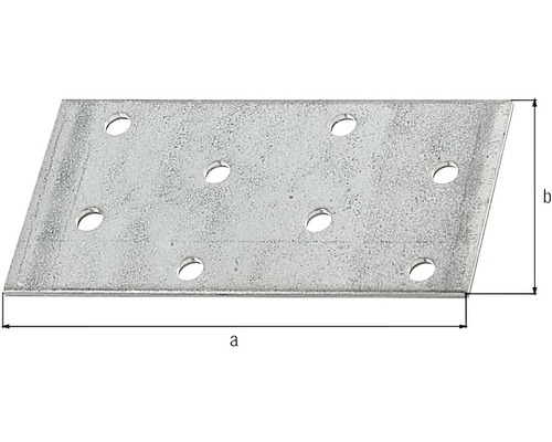 Placă de conectare metalică cu opt găuri