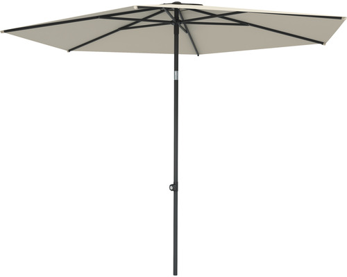 Umbrelă terasă cu stâlp central Soluna Cessy Ø 300 cm H 250 cm 180 g/mp poliester ecru