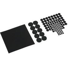 Set protecții autoadezive pentru mobilier Meister, pâslă + plastic negru, 131 piese-thumb-0