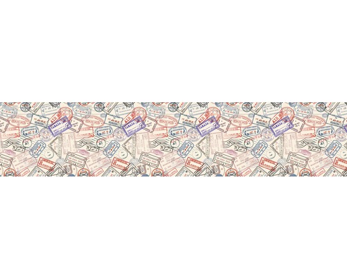 Model cu diverse ștampile de pașaport