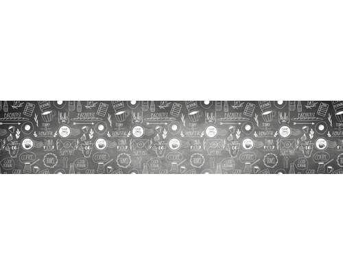 Model grafic cu cafea și articole pentru micul dejun