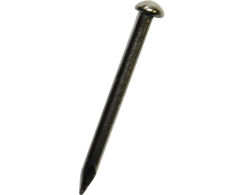 Ținte cu cap semirotund Dresselhaus 1x12 mm nichelate, 50 bucăți Un singur cui de oțel cu cap plat