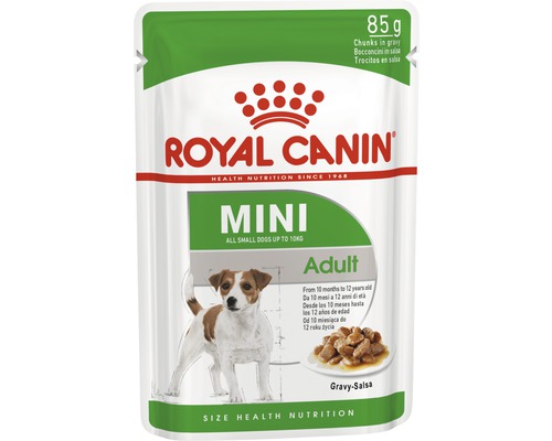 Hrană umedă pentru câini Royal Canin SHN Wet Mini Adult 85 g Royal Canin Mini Adult hrană pentru câini în ambalaj de 85 de grame