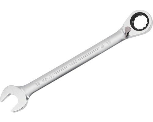 Cheie combinată Mob 13mm, fixă & inelară cu clichet reversibil, crom-vanadiu Cheie combinată cu clichet, mărimea 16