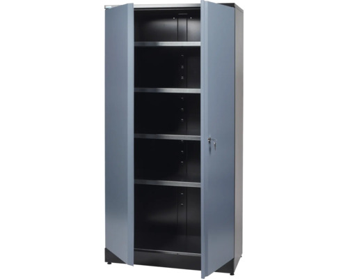 Dulap metalic Küpper 910x450x1800 mm, cu 2 uși și 4 polițe Dulap metalic Küpper 910x450x1800 mm, cu 2 uși și 4 polițe