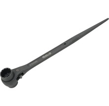 Cheie tubulară cu cap dublu Mob 19x21 mm, cu clichet, oțel brunat, pentru construcții-thumb-0