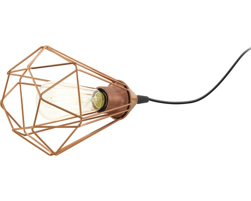 Lumină suspendată cu abajur geometric din sârmă metalică