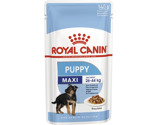 Hrană umedă pentru câini Royal Canin SHN Wet Maxi Puppy 140 g Hrană pentru căței Royal Canin Maxi în pungă de 140 de grame