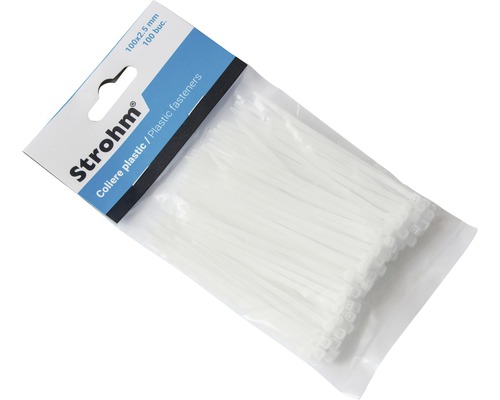 Pachet de coliere de plastic, 100 bucăți