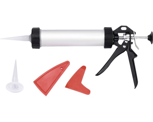 Set presă cartuș silicon, 5 piese Pistol de cartuș cu instrument pentru rosturi