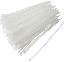 Coliere rapide din plastic Strohm 4,8x300 mm, pachet 50 bucăți, alb-thumb-0
