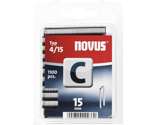 Capse Novus tip 4/15, 1100 bucăți, 15 mm