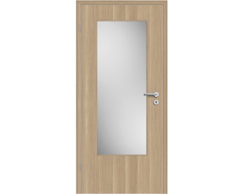 Ușă de interior cu decupaj pentru lumină și set de mânere