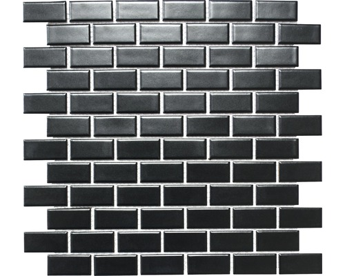 Mozaic piscină ceramic CBR 04BM negru 30x30 cm
