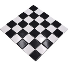 Mozaic piscină ceramic CD 200 negru/alb 30x30 cm