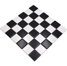 Mozaic piscină ceramic CD 202 negru/alb 30x30 cm