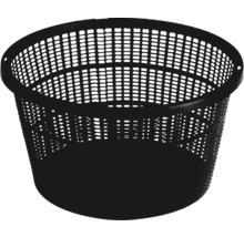 Coș negru din plastic cu model perforat