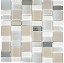 Mozaic sticlă Dazzle 36P crem 30x30 cm