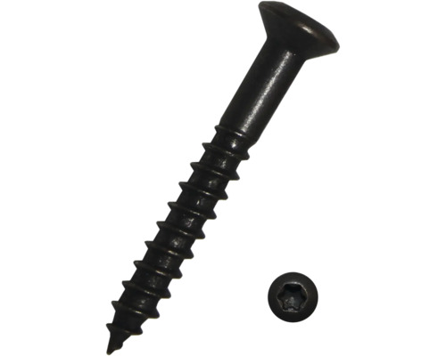 Șuruburi pentru lemn cu cap semibombat Torx Dresselhaus 4x40 mm DIN95 oțel brunat, 200 bucăți