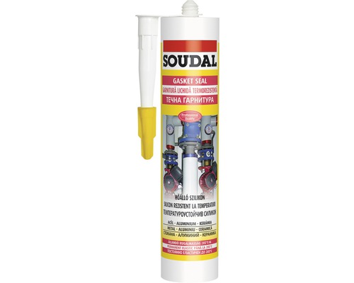 Silicon SOUDAL Gasket rezistent la temperatură până la 280 grade C roșu 280 ml